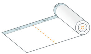 Perforated bags with draw tape